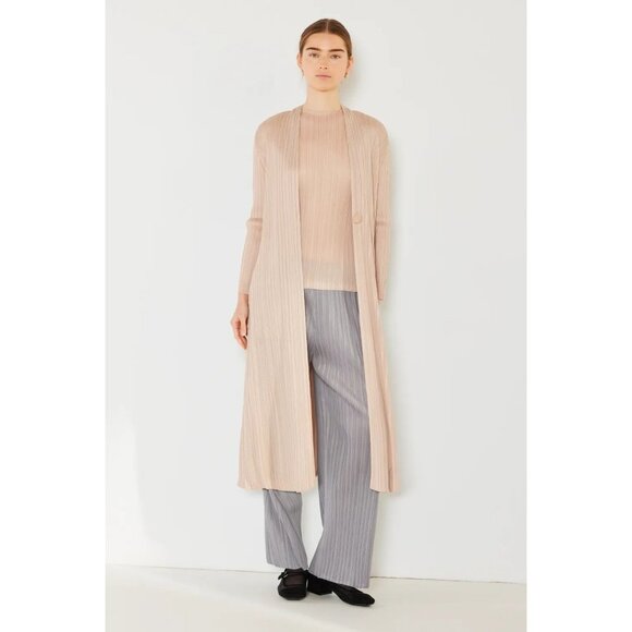 Marina West Swim Pleated Long Sleeve Cardigan - Picture 1 of 6